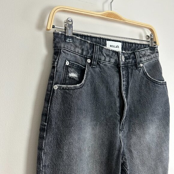 Rolla's Dusters High Rise Relaxed Dark Wash Jean Size 26 - Picture 4 of 8